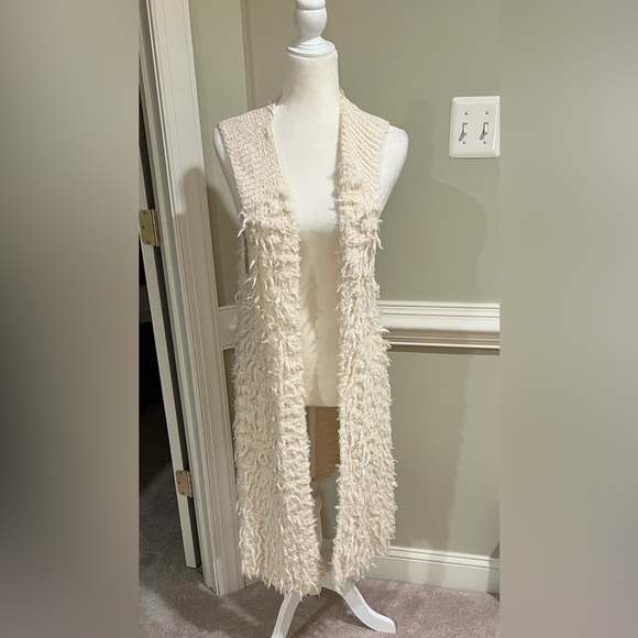 Free People Sweaters - Free People Cream Textured Vest